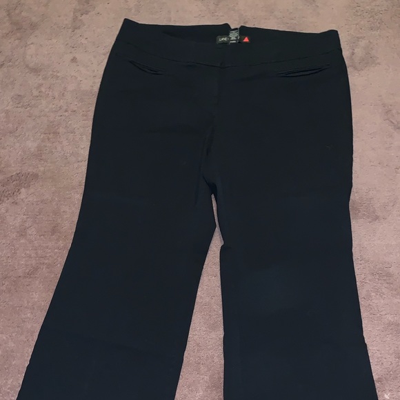 Lane Bryant Petite boot flare short stretch slacks - Picture 2 of 3